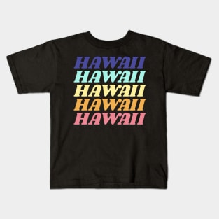 Hawaii State Aloha State Kids T-Shirt